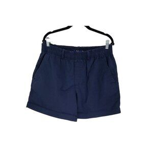 Polo Ralph Lauren Men's Navy Blue Pull On Shorts Flat Front Slash‎ Pockets L NWT